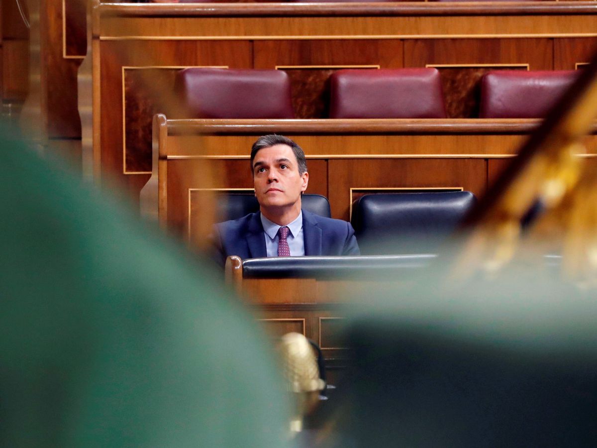 Foto: El presidente del Gobierno, Pedro Sánchez, en una sesión de control en el Congreso. (Reuters)