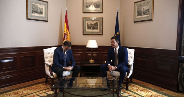 Foto: Mariano Rajoy y Pedro Sánchez, el 29 de agosto de 2016, en la última reunión que ambos mantuvieron antes de la investidura del jefe del PP. (EFE)