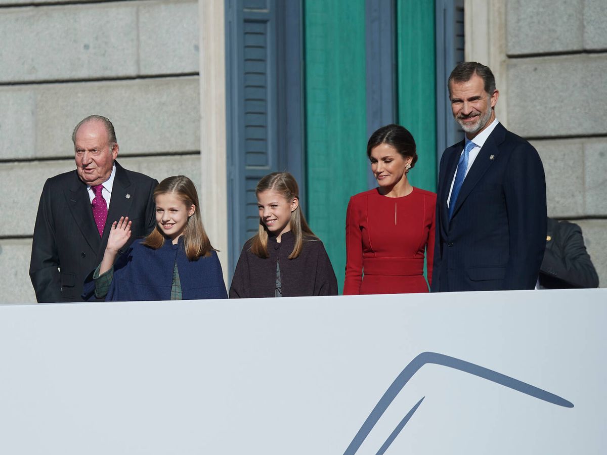 Foto: El rey Juan Carlos, con sus nietas en 2018. (Limited Pictures)