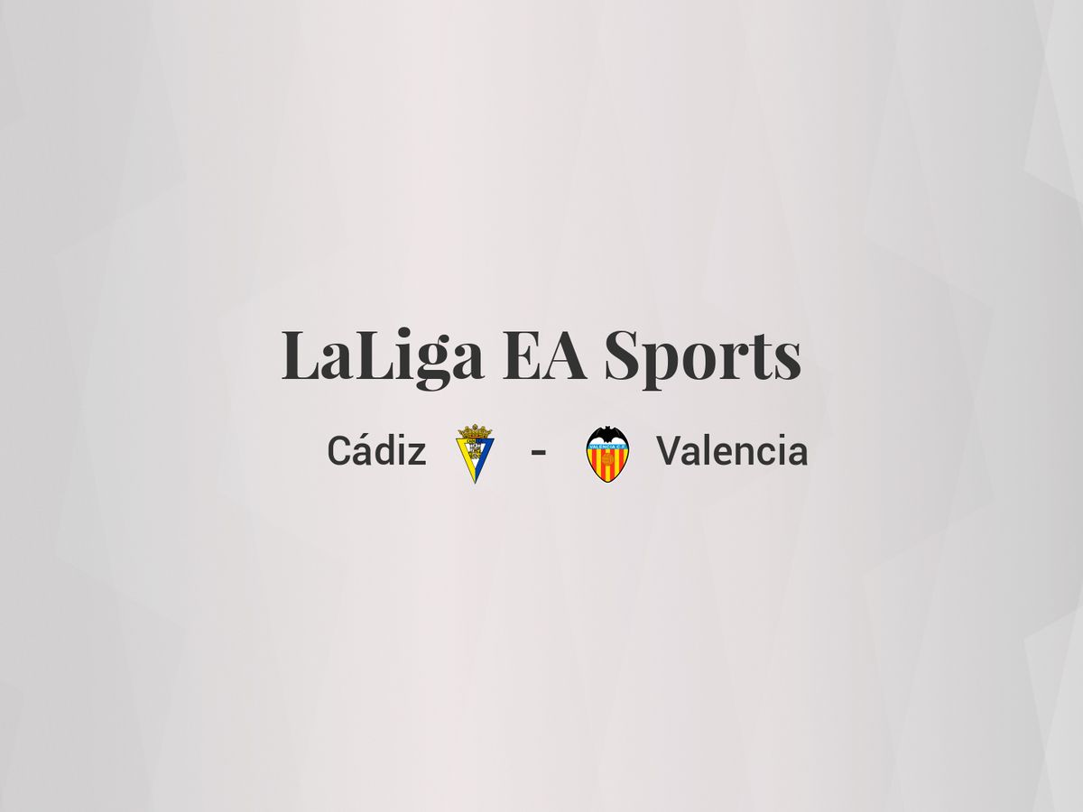 Foto: Resultados Cádiz - Valencia de LaLiga EA Sports (C.C./Diseño EC)