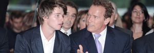 El amigo de José María Aznar arropa a Arnold Schwarzenegger en Madrid