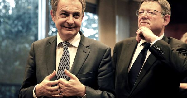 Foto: Zapatero, la semana pasada, con Ximo Puig en Valencia. (EFE)