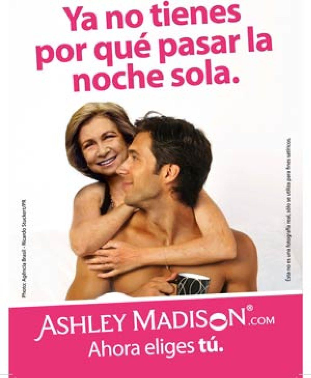 Foto: La publicidad de Ashley Madison daña el honor de la reina, según Autocontrol