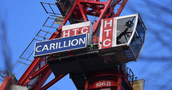 Foto: Vista del logotipo de la empresa británica de construcción y gestión de servicios Carillion. (EFE)