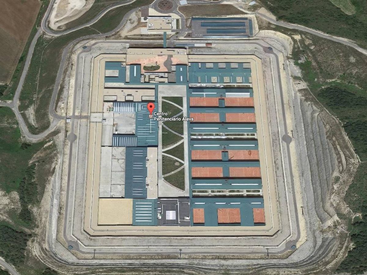 Foto: Vista aérea de la cárcel de Zaballa, Álava. (Google Maps)