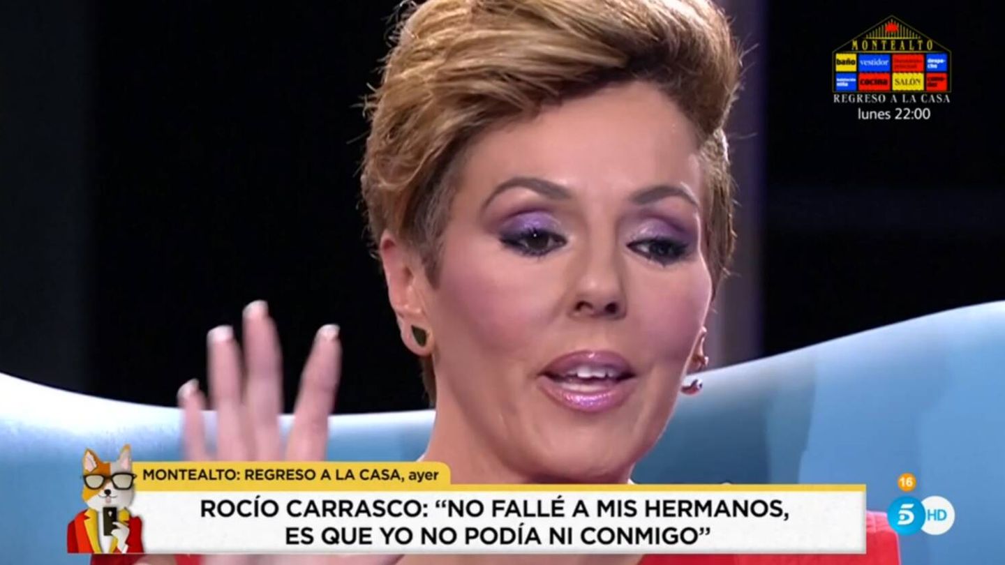 Rocío Carrasco en 'Montealto'. (Mediaset España)