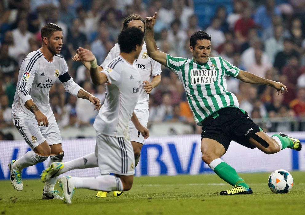 Foto: Jorge Molina fue una pesadilla para la zaga del Real Madrid (Efe).
