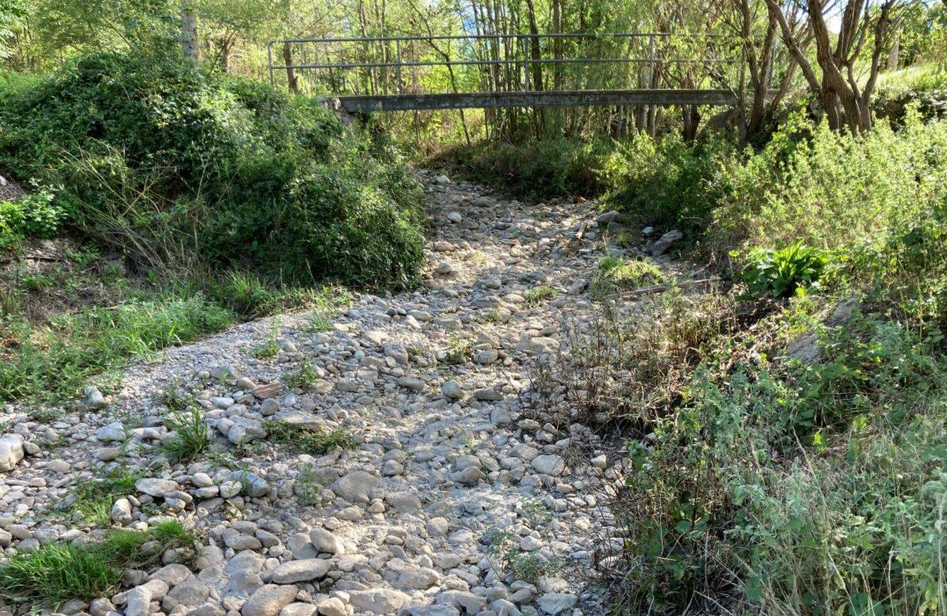 Río seco en el Pirineo catalán. (Jose Luis Gallego)