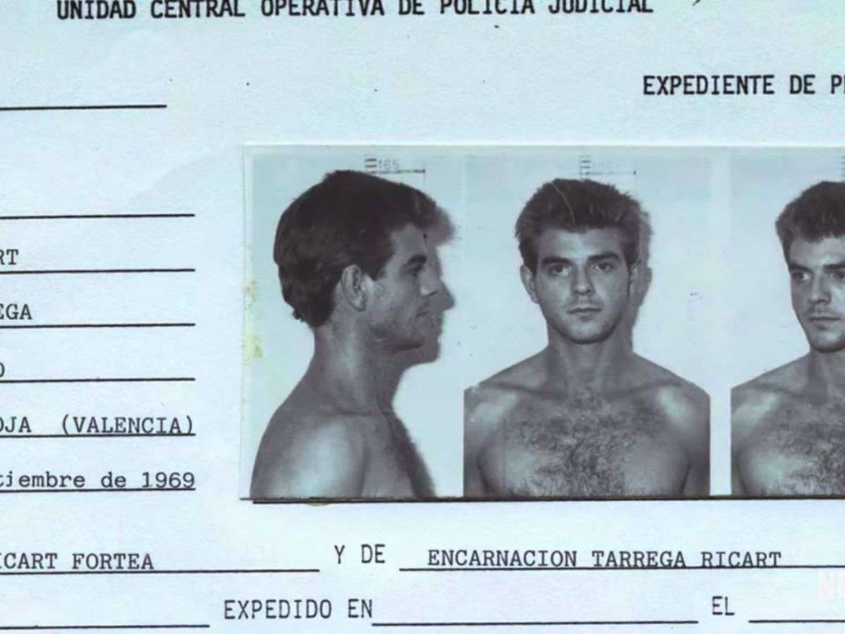 Foto: Ficha policial de Miguel Ricart. (EFE)