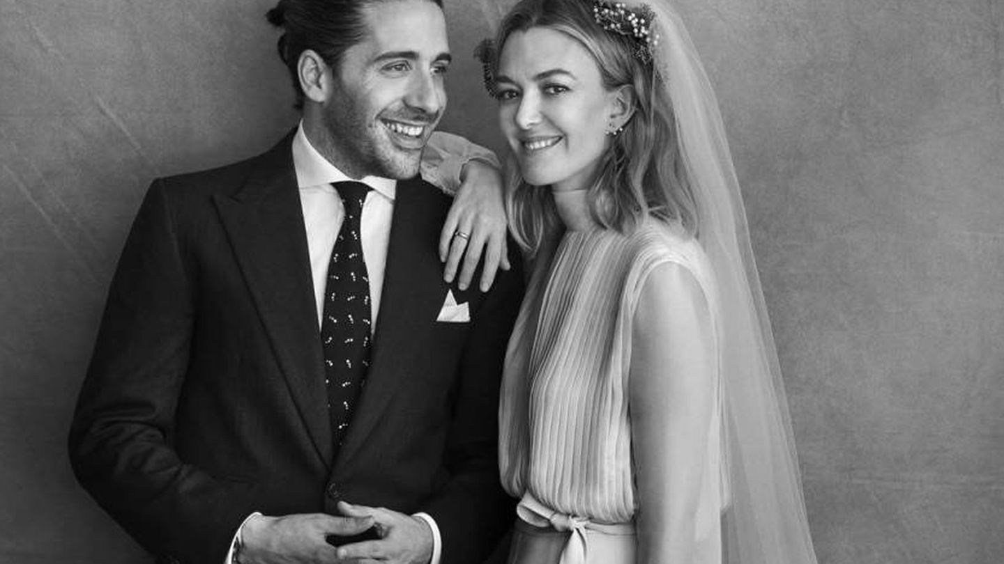 Carlos Torretta y Marta Ortega, el día de su boda. (Peter Lindbergh)
