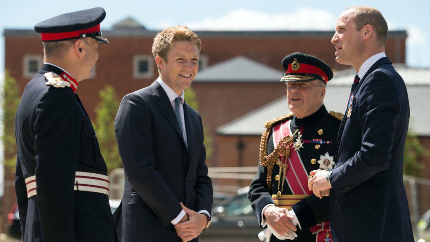 El duque de Westminster y el príncipe Guillermo, en un acto juntos el año pasado. (Getty)