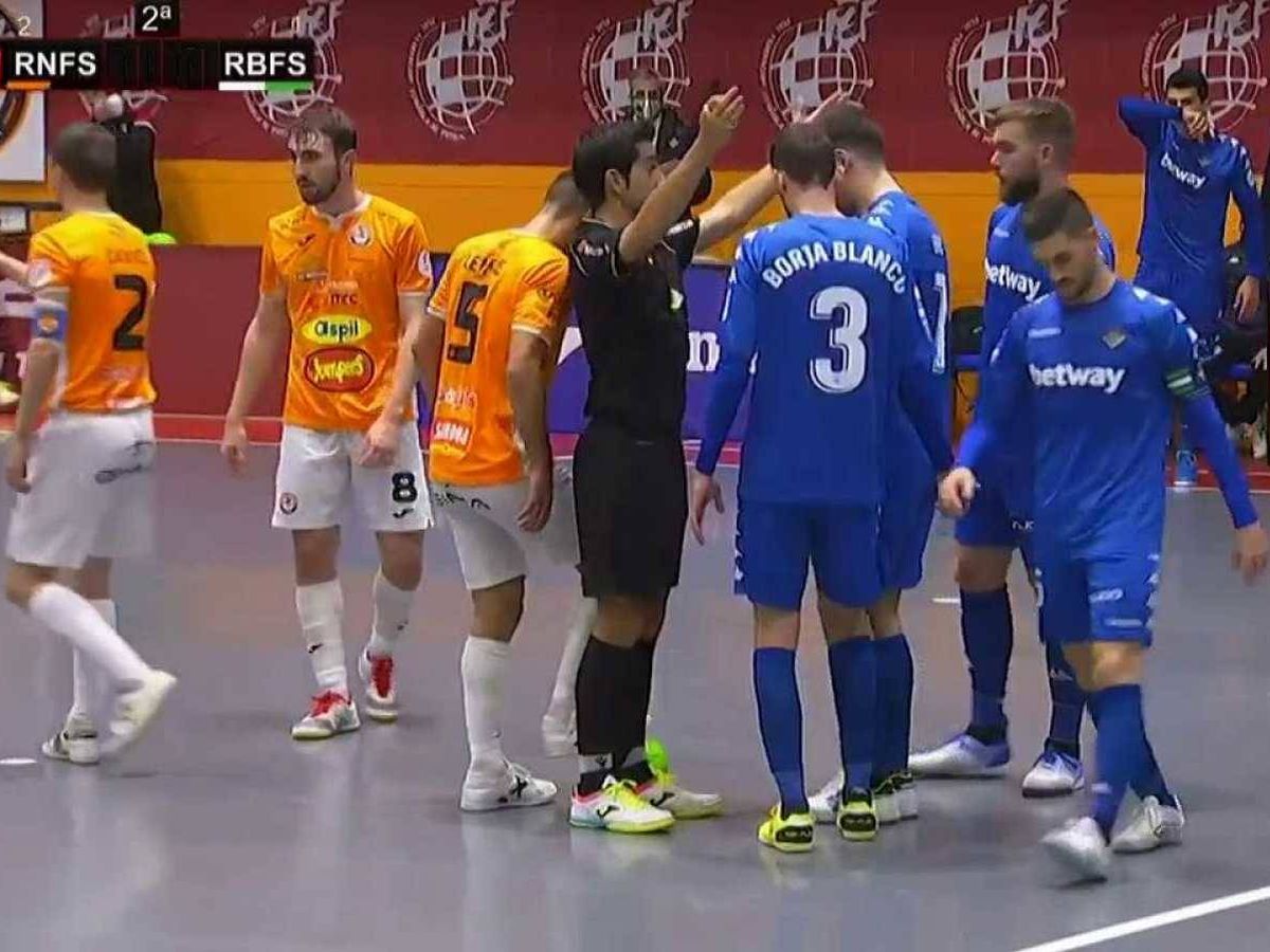 Foto: Partido del Aspil Jumpers Ribera Navarra - Real Betis Futsal. (TVE)