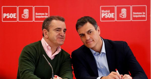 Foto: Pedro Sánchez y José Manuel Franco, el pasado 9 de abril en Coslada. (EFE)