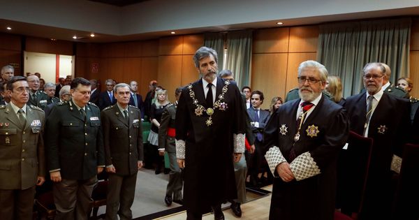 Foto: Carlos Lesmes, todavía presidente del Supremo y del Poder Judicial, el pasado 7 de noviembre en Madrid. (EFE)