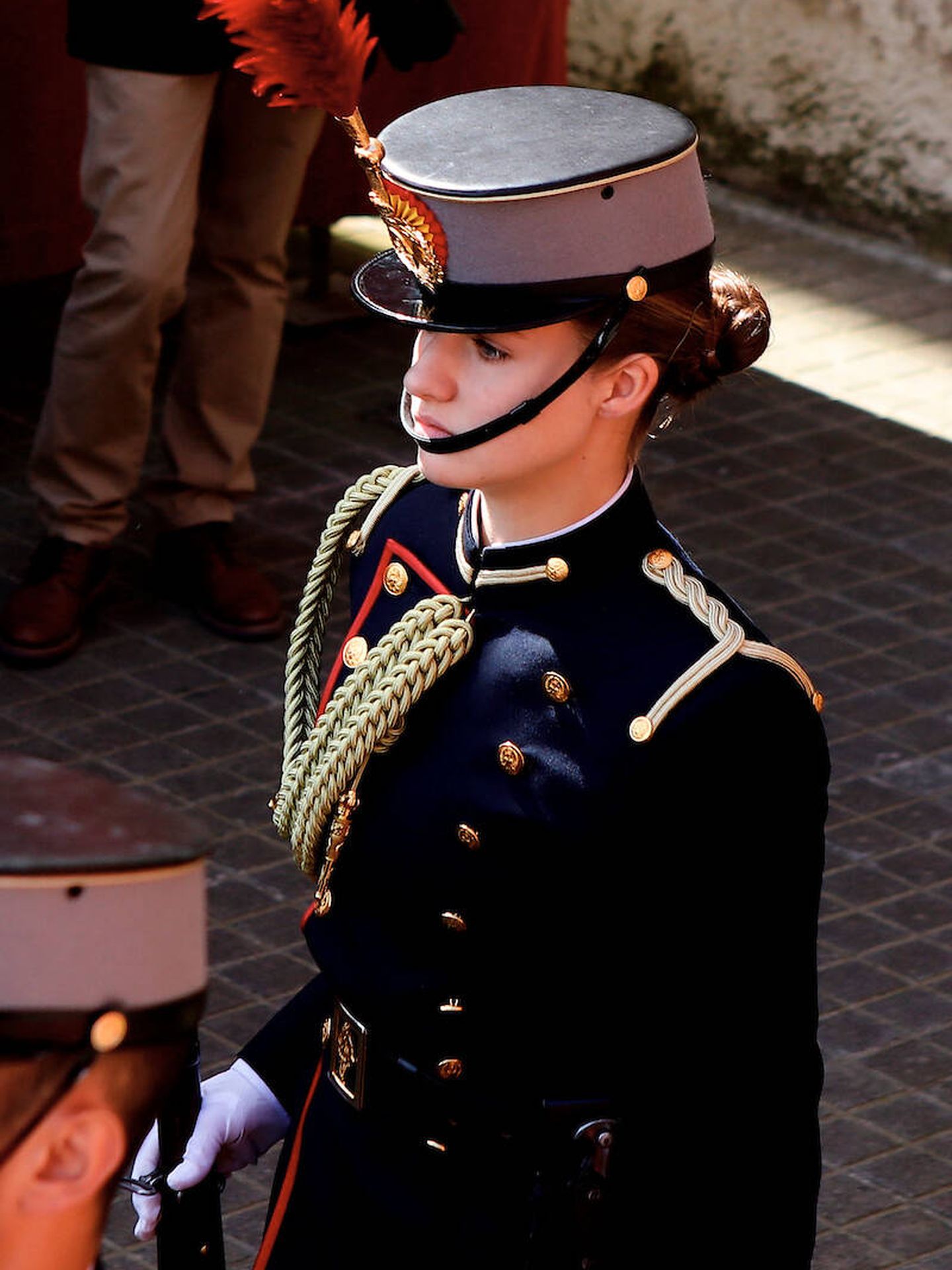 La princesa Leonor, con su uniforme de cadete. (LP)