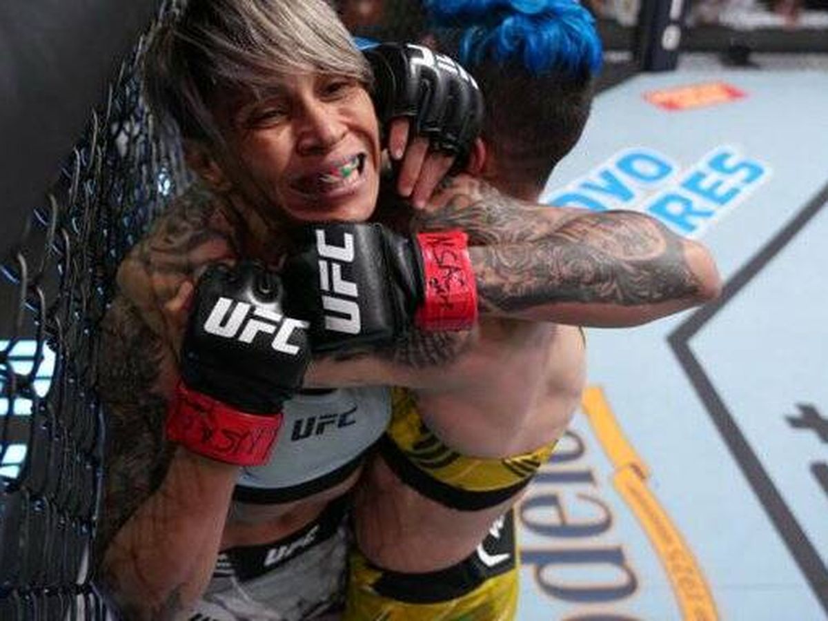 Foto: Jessica Andrade contra Amanda Lemos en UFC Vegas 52 (UFC Español).