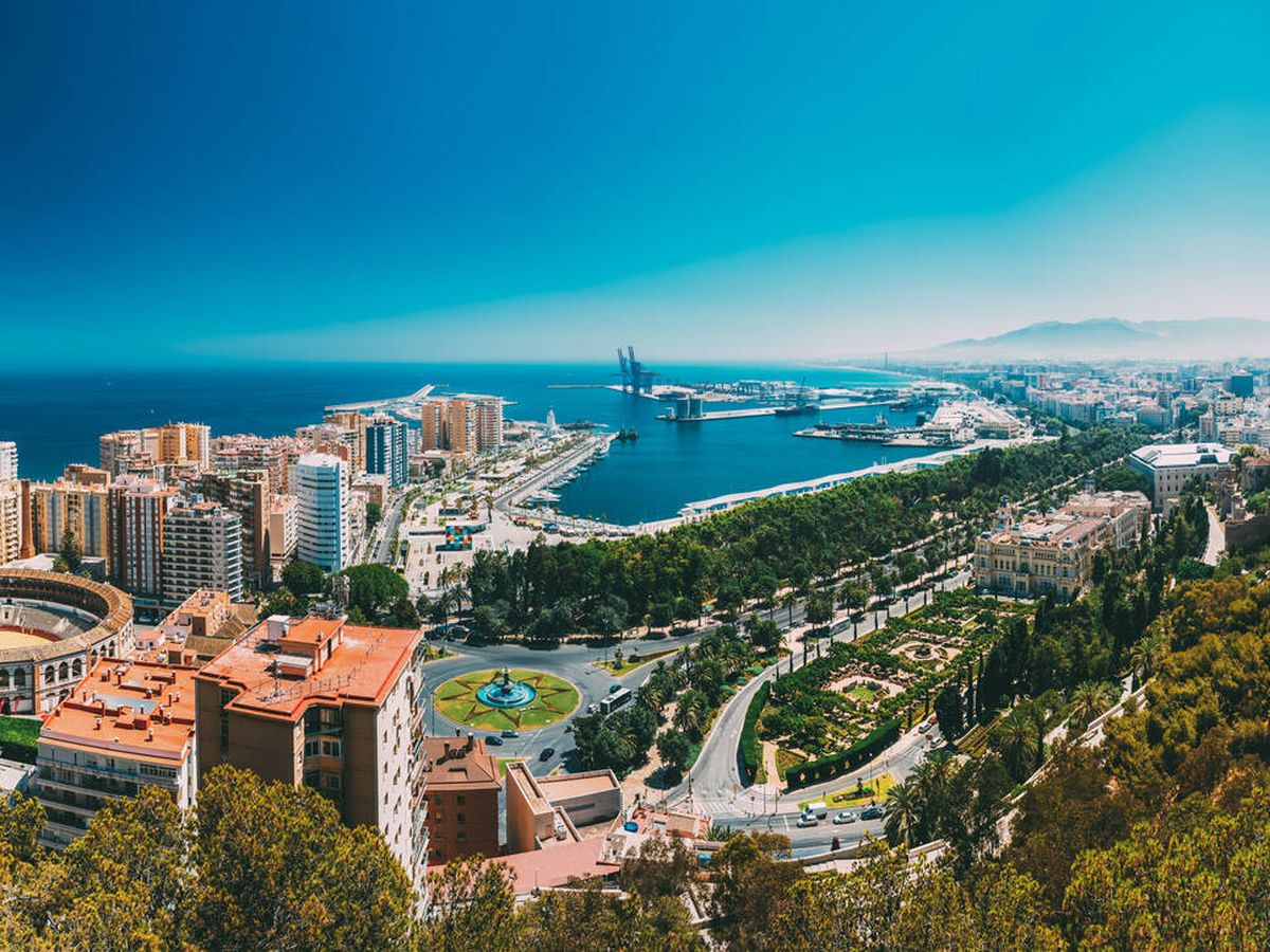 Foto: Vista aérea de Málaga. (iStock)