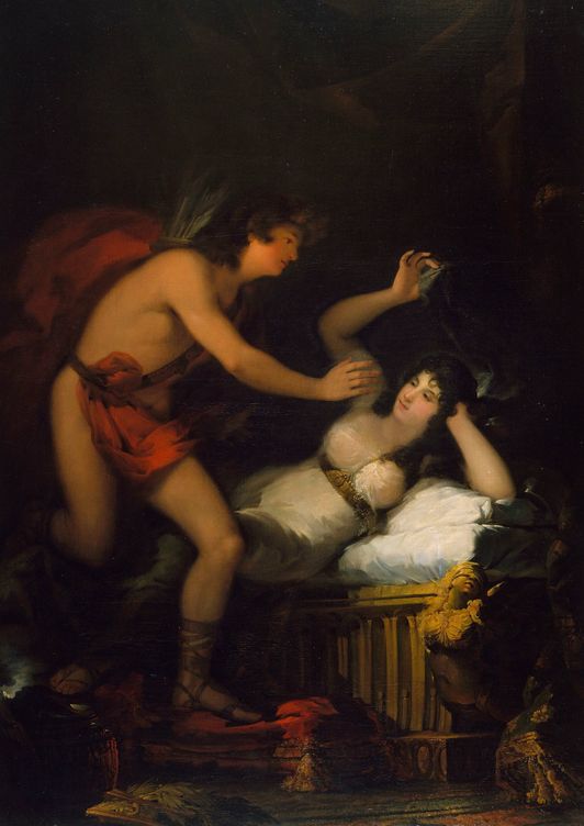 Cupido y Psique. Francisco de Goya. 1798-1805. Museu Nacional d´Art de Catalunya