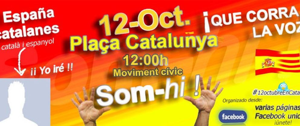 Foto: PP y Ciudadanos apoyan la manifestación ‘españolista’ del 12-0 en Cataluña