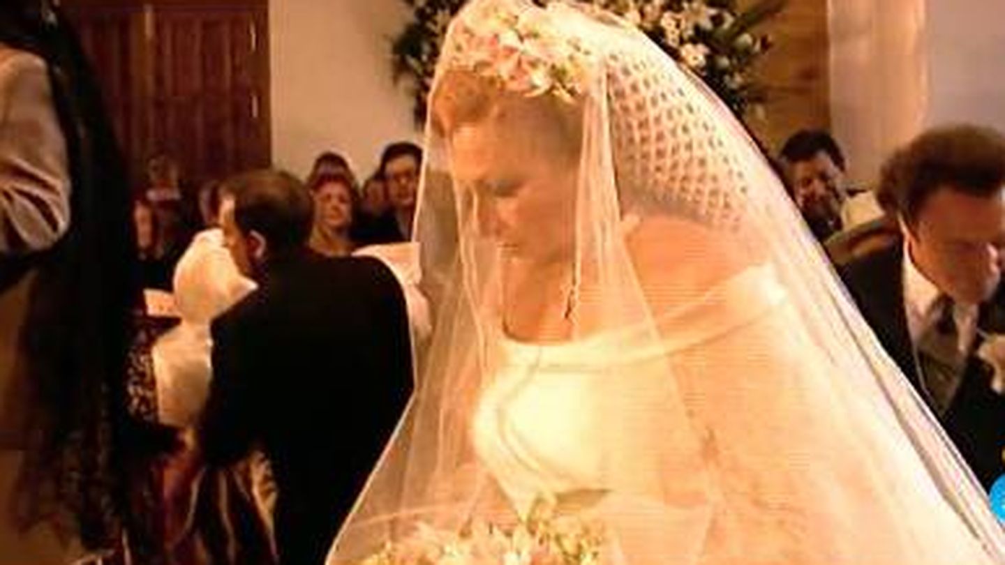 Rocío Jurado, en su boda. (Mediaset)