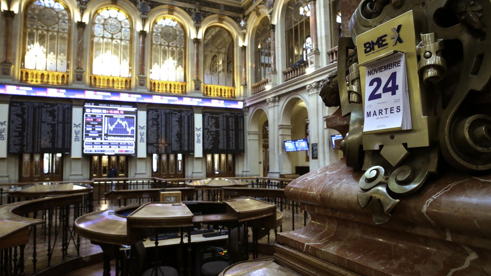 Foto: Vista general de la Bolsa de Madrid. (EFE)