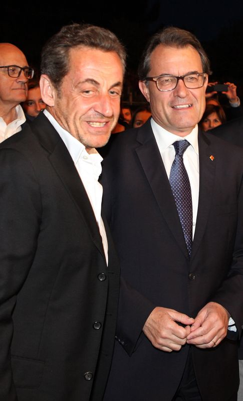 Sarkozy y Artur Mas en el concierto (Vanitatis)
