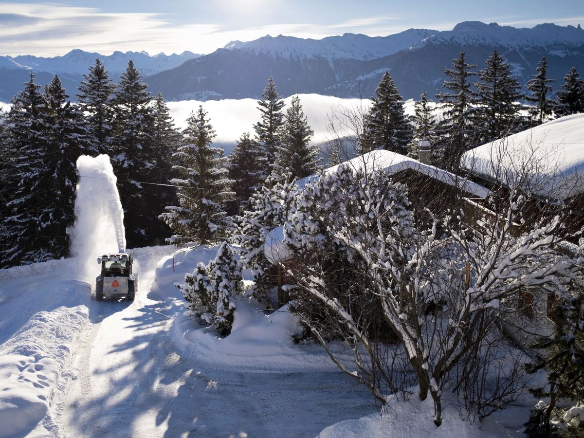 Foto: Estación de esquí de Anzere, en Suiza. (EFE/Laurent Gillieron)