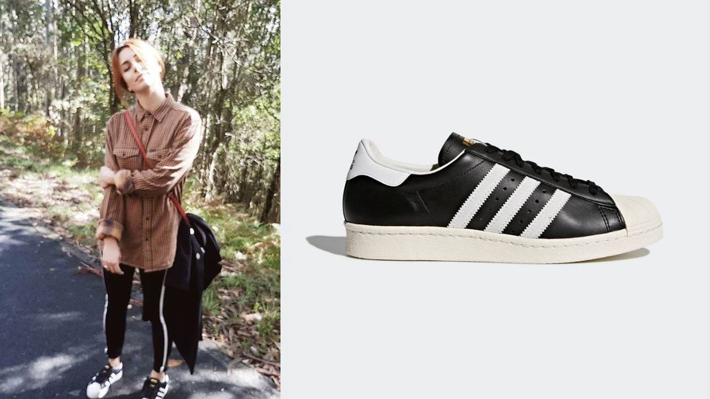 Blanca Suárez y sus Adidas Superstar 80s. (Instagram)