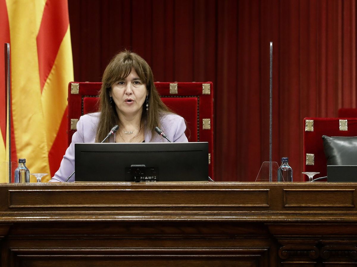 Foto: La presidenta de la Cámara, Laura Borràs. (EFE/Andreu Dalmau)