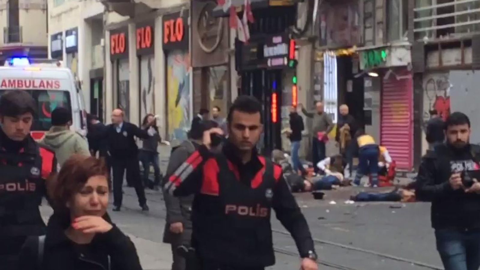 Foto: Imagen del atentado en Estambul. 