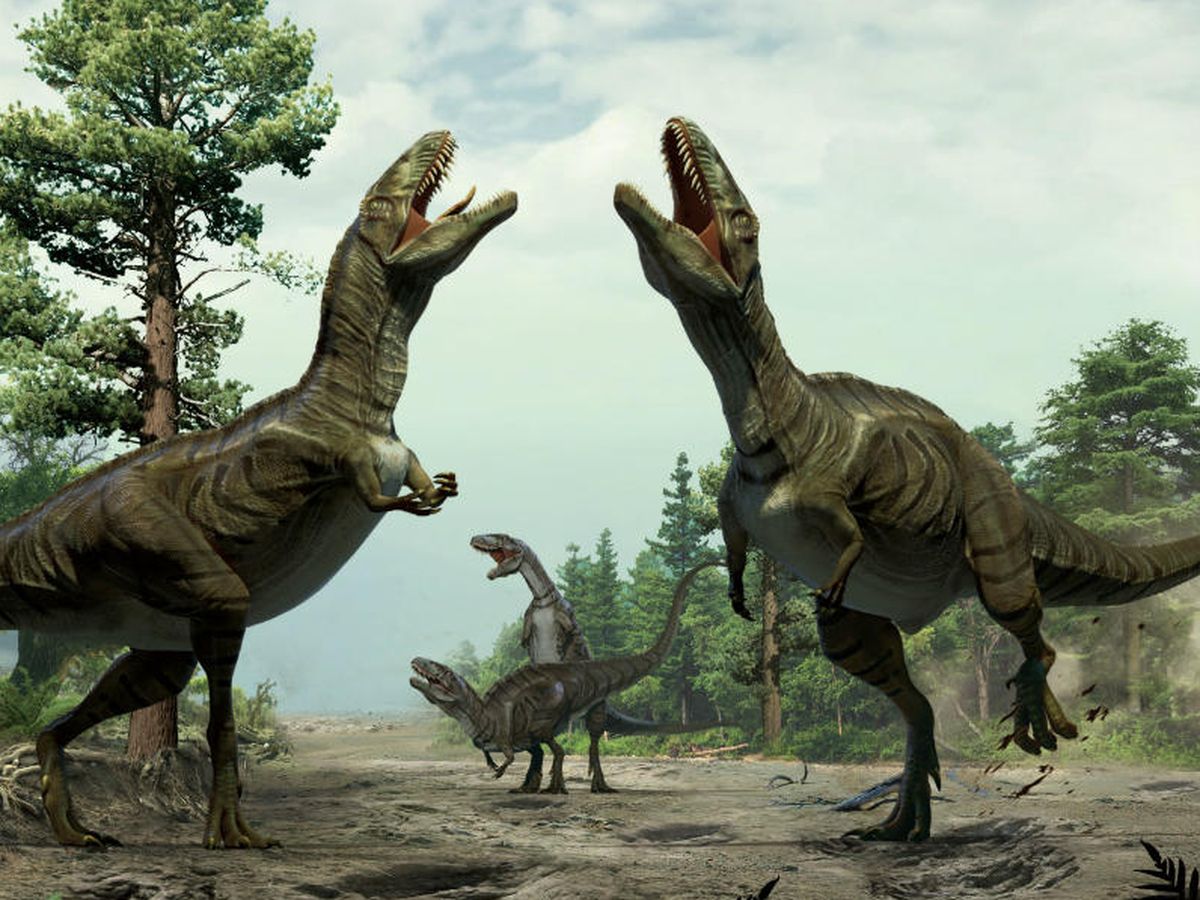 Foto: Dinosaurios terópodos. (EFE)
