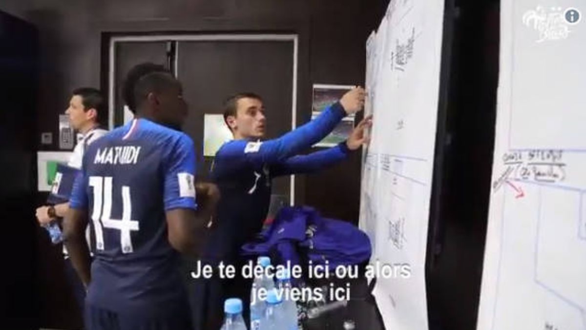 Vídeo: así estaba el vestuario de Francia durante el descanso de la final del Mundial