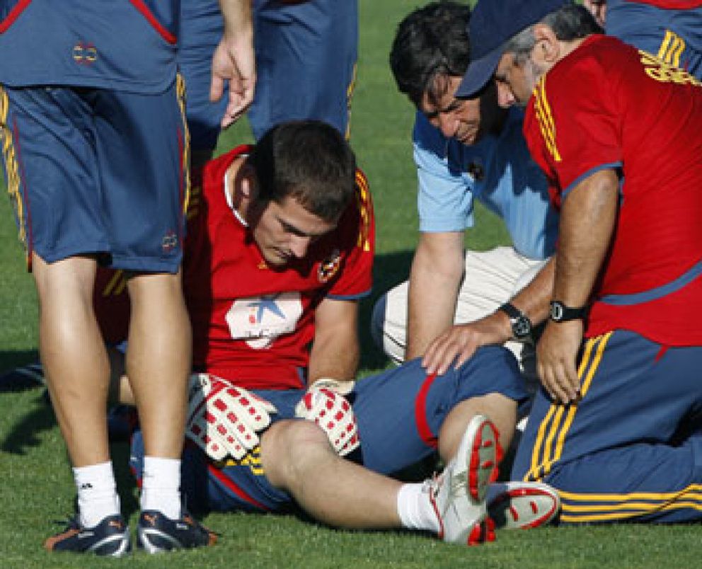 Foto: Palop sustituye al lesionado Iker Casillas