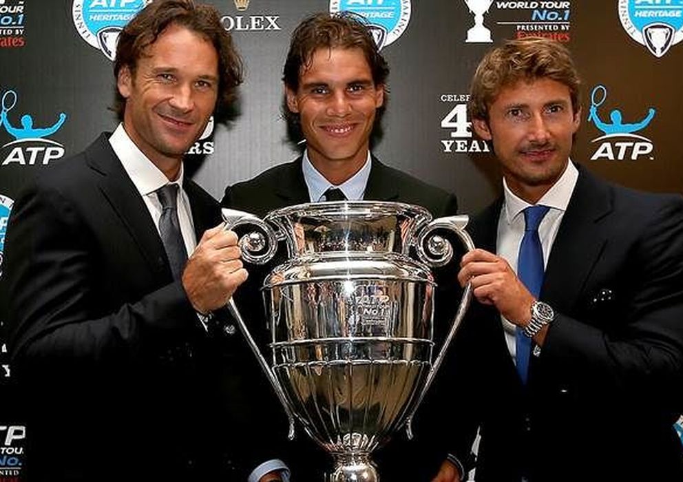 Foto: Moyá, Nadal y Ferrero, los tres número uno españoles (ATP).