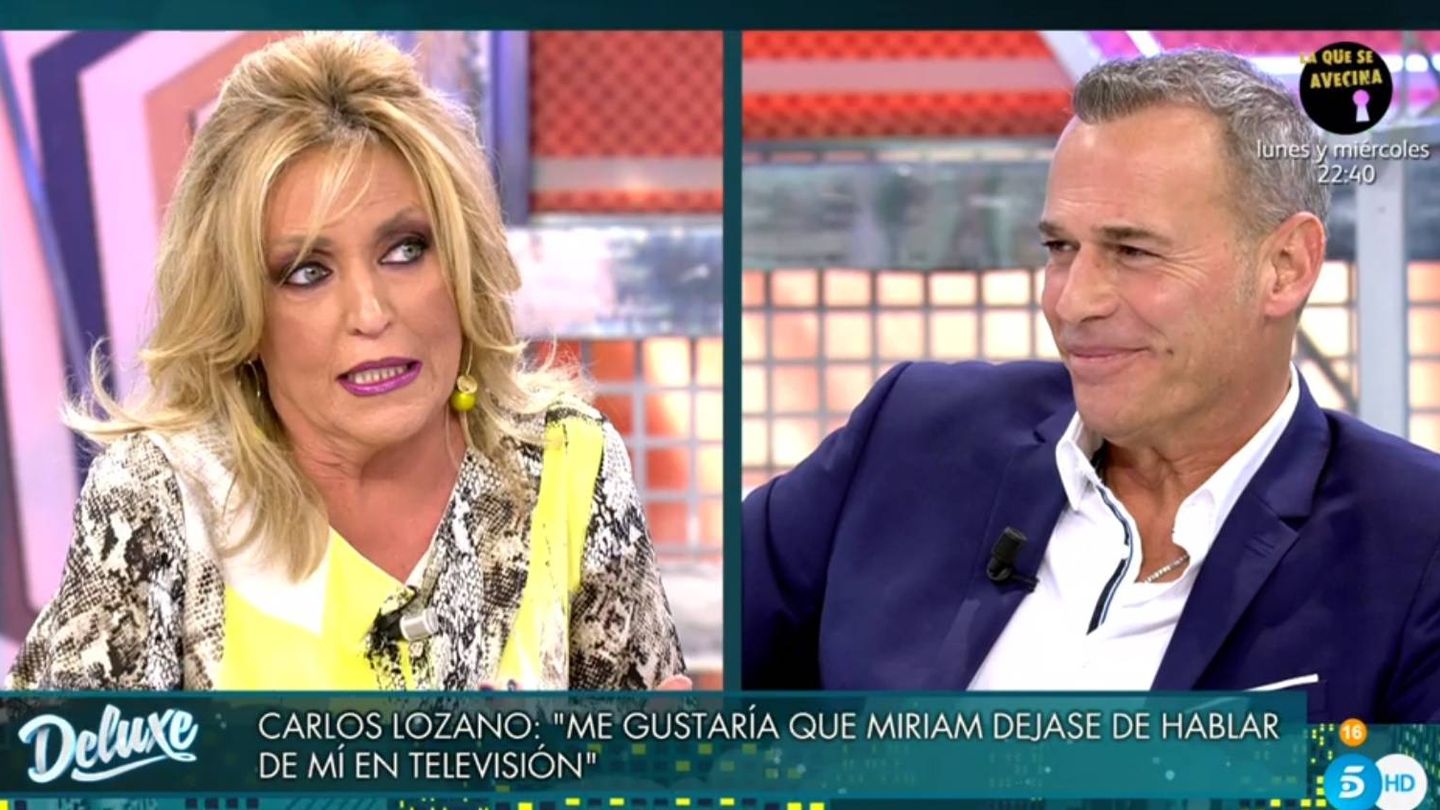 Lydia Lozano y Carlos Lozano, en 'Sábado Deluxe'. (Telecinco).