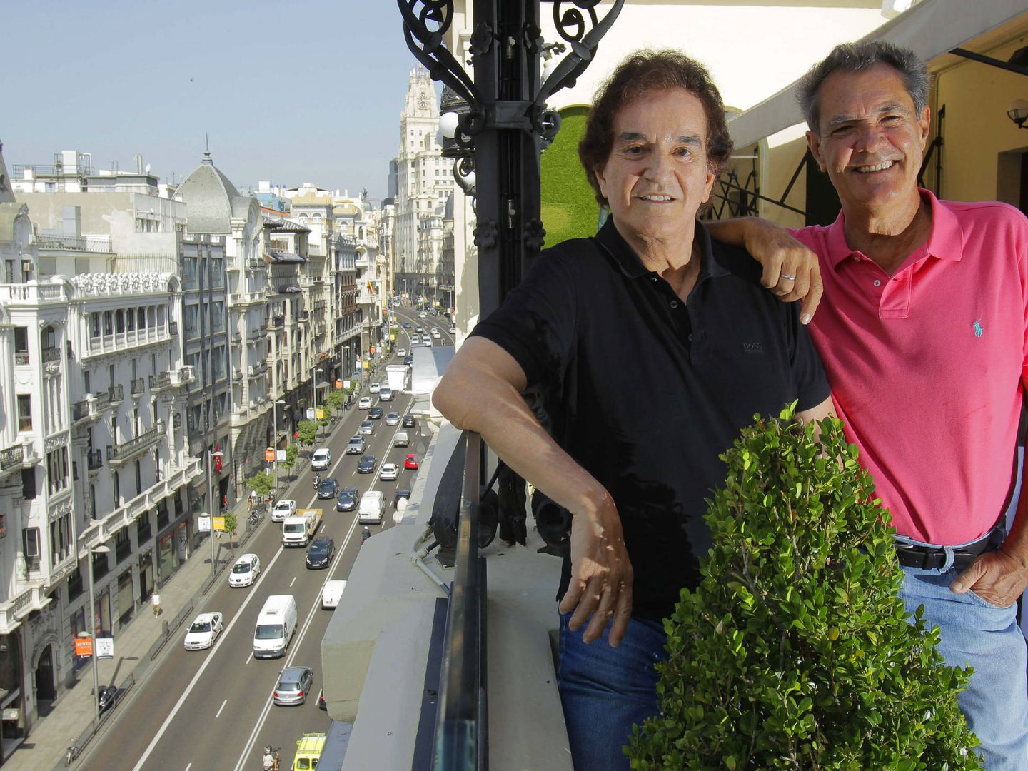 Manuel Calva y Ramón Arcusa, el Dúo Dinámico, en una entrevista. (EFE)