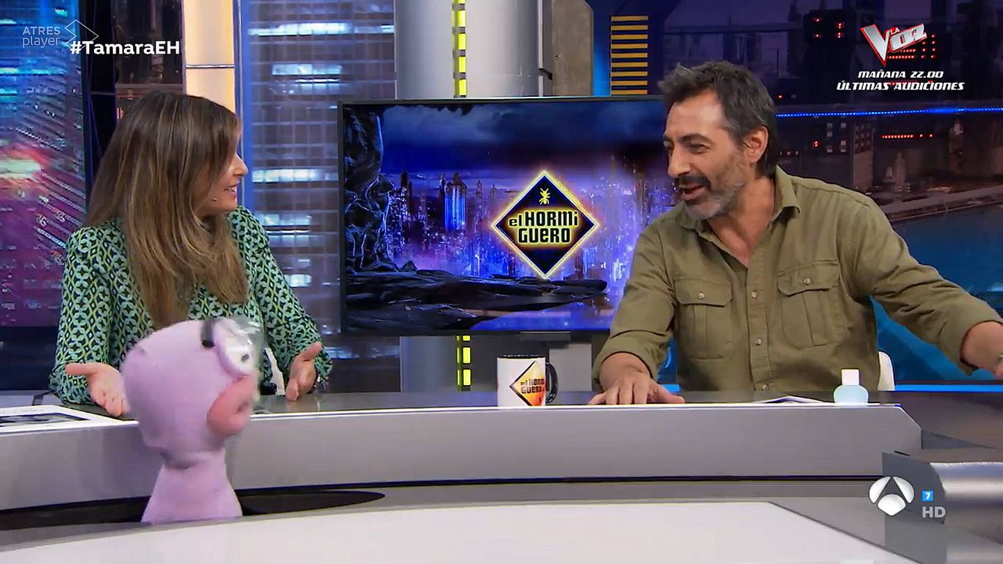 Nuria Roca y Juan del Val, en 'El hormiguero'. (Antena 3)
