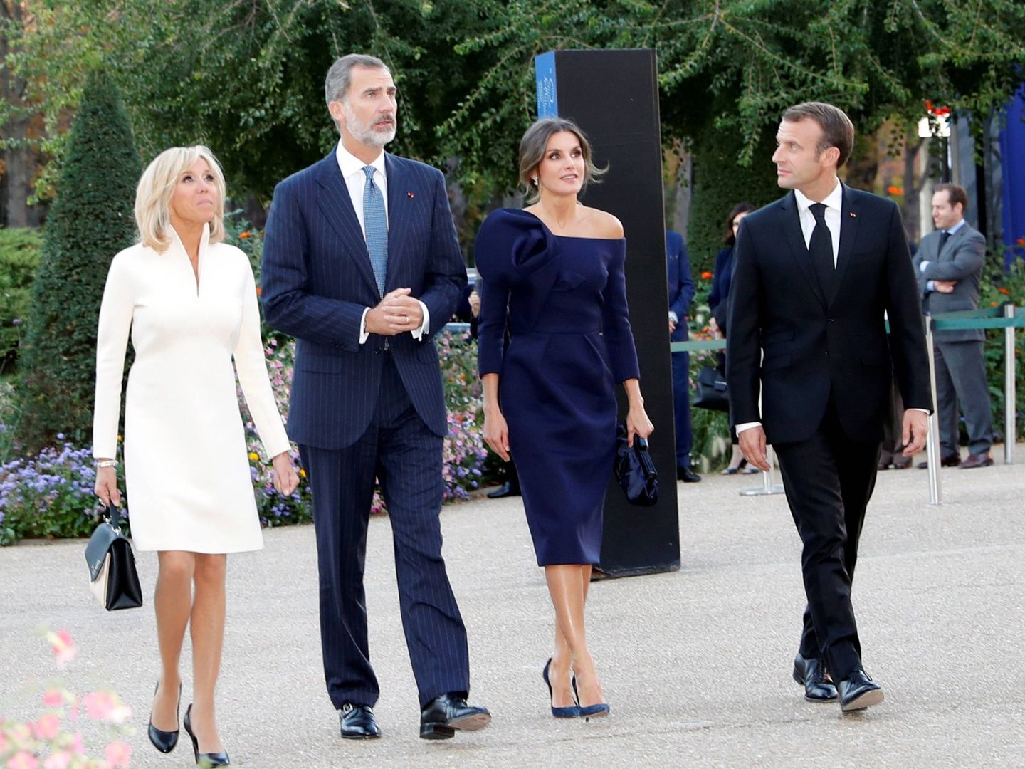 Los Macron y los Reyes. (EFE)