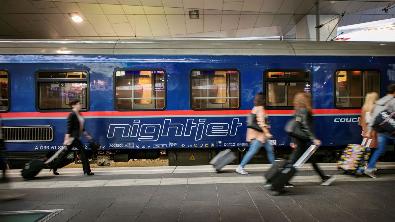 Foto: Tren nocturno austriaco en 2019. (EFE)