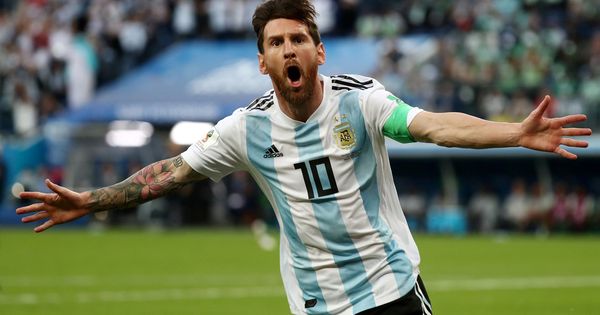 Foto: Leo Messi marcó su primer gol del Mundia, el 0-1 en la victoria de Argentina contra Nigeria. (Reuters)