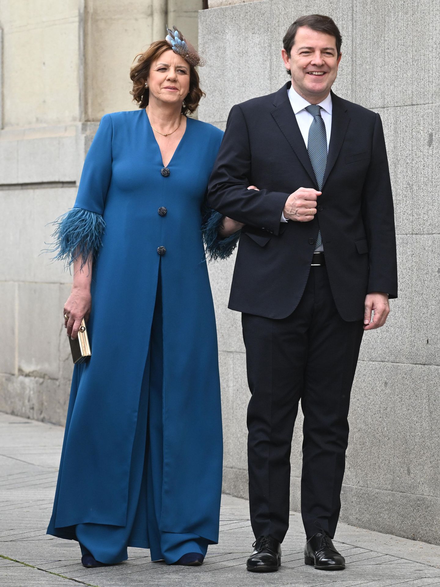 Alfonso Fernández Mañueco con su esposa, Fina Martín Lozano. (Europa Press)