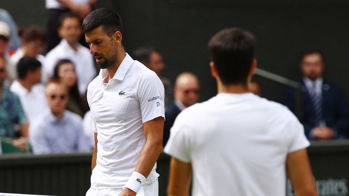 Foto: Carlos Alcaraz - Novak Djokovic, final de Wimbledon 2024 | Resultado del partido de tenis y cómo va Alcaraz en directo  (REUTERS / Hannah Mckay)