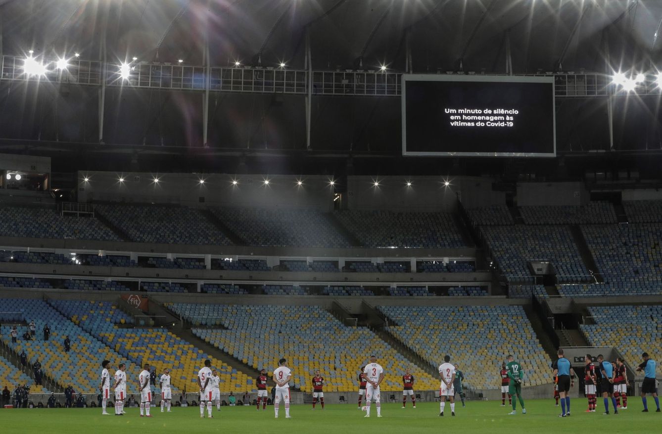 El estadio de Maracaná, vacío por la pandemia del covid-19. (EFE)