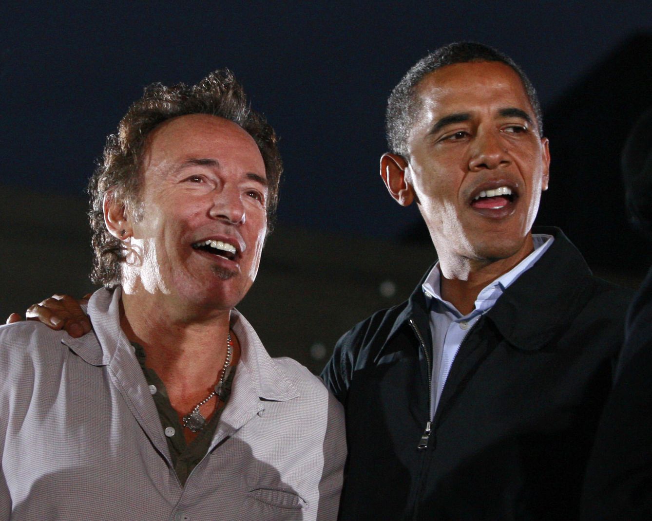 Springsteen junto a Obama en su campaña presidencial. (Reuters)