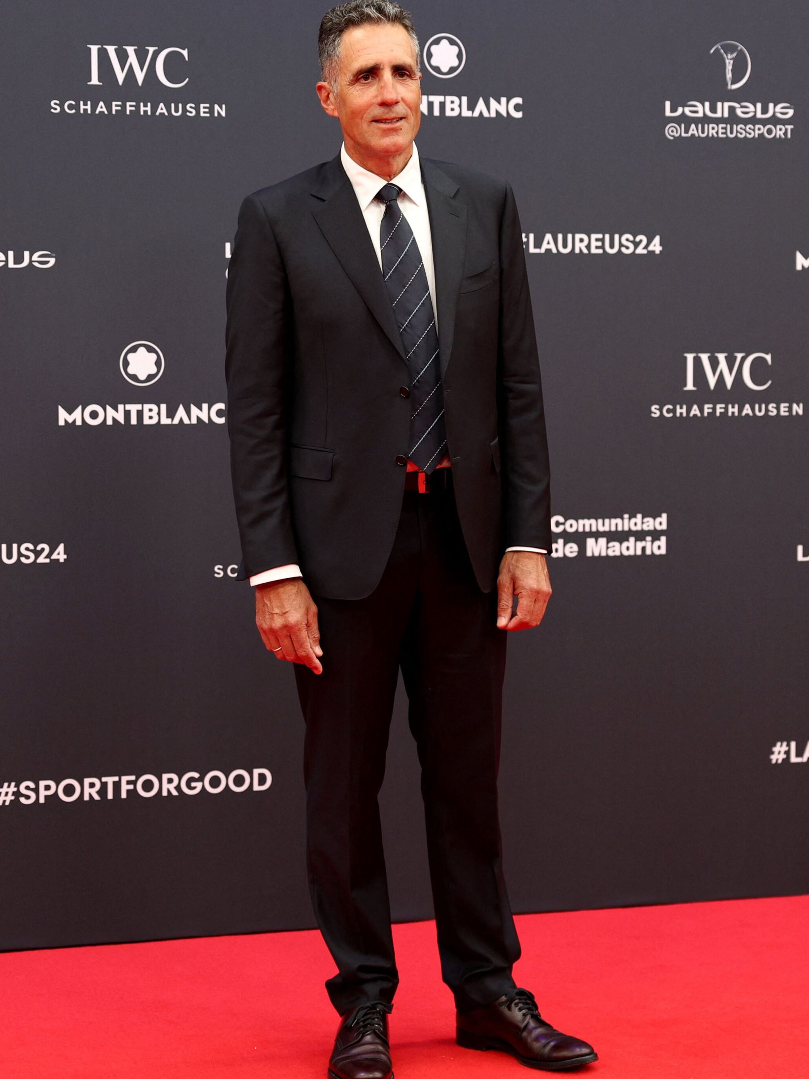 Miguel Induráin a su llegada a los Premios Laureus 2024. (Reuters)