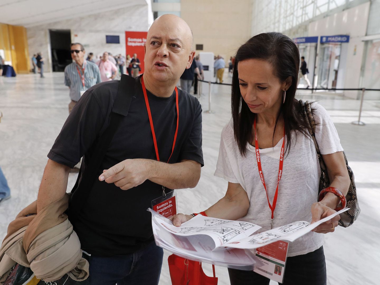 Odón Elorza y Beatriz Corredor, el pasado 17 de junio, en el 39º Congreso. (EFE)
