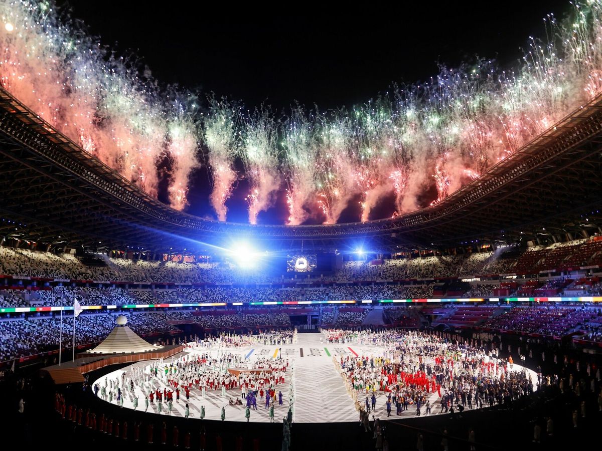 Foto: Inauguración oficial de los Juegos Olímpicos de Tokio. (EFE)