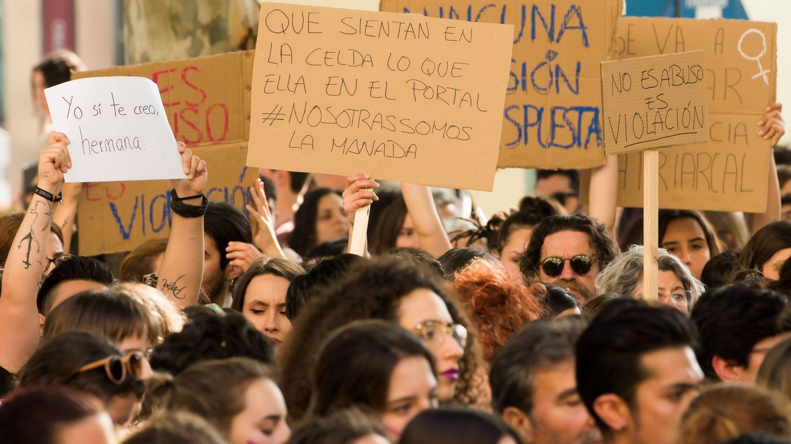 Foto: Manifestaciones contra la sentencia de La Manada. (EFE)