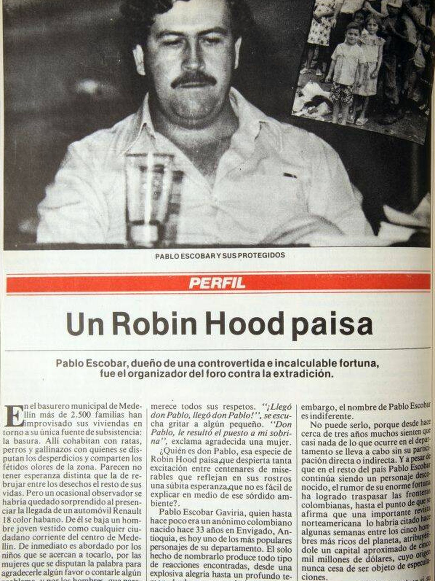 El Robin Hood de Medellín. 