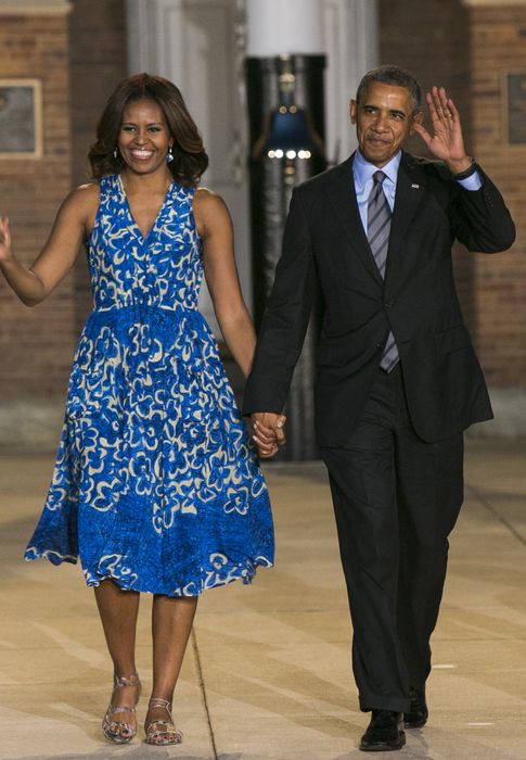 Foto: El presidente y su esposa, en un desfile celebrado en Washington en junio